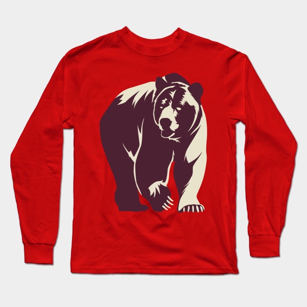 Artistic Bear Long Sleeve T-Shirt by TomCage